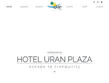 Tablet Screenshot of hoteluranplaza.com
